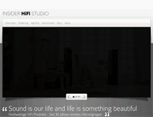Tablet Screenshot of insider-hifi-studio.ch